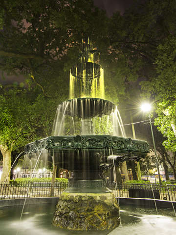 Iron fountain bienville square