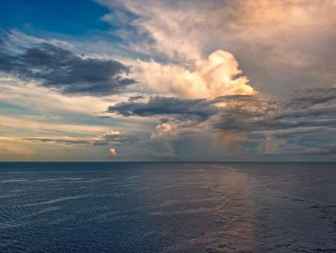 Sunset on gulf of mexico