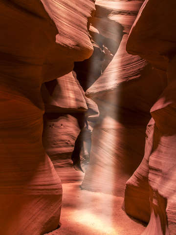 Antelope canyon sunbeam