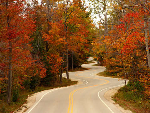 Curvy fall door county