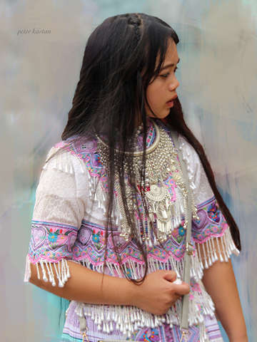Flower hmong girl
