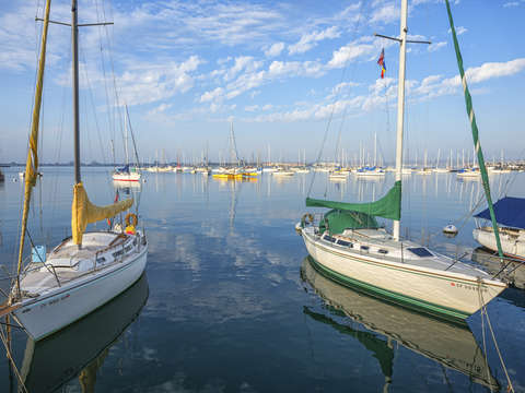 Boats at the bay