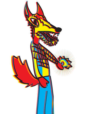 Fox holding the sun
