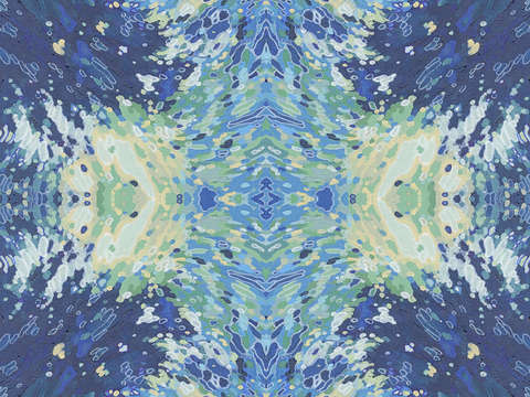 Blue ocean mandala