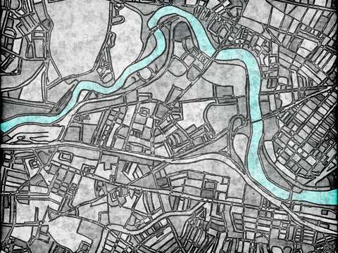 Abstract map of allston