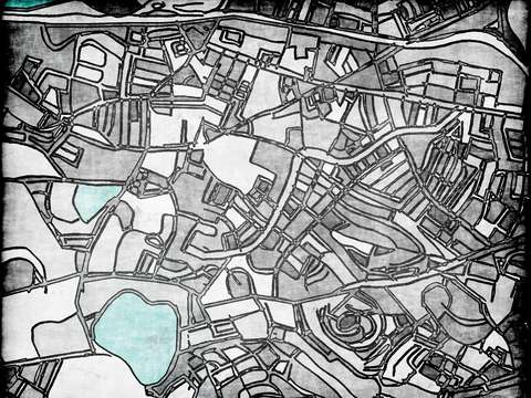 Abstract map of brighton