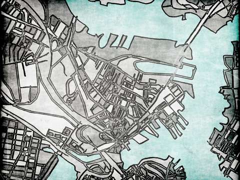 Abstract map of charlestown