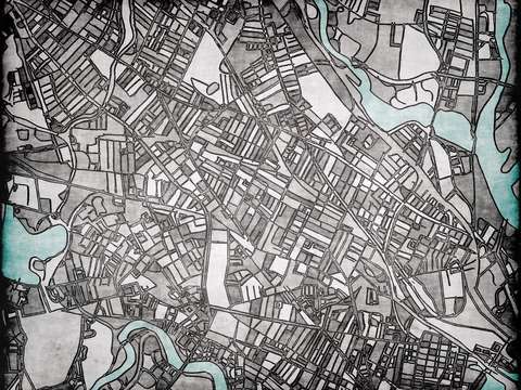 Abstract map of somerville