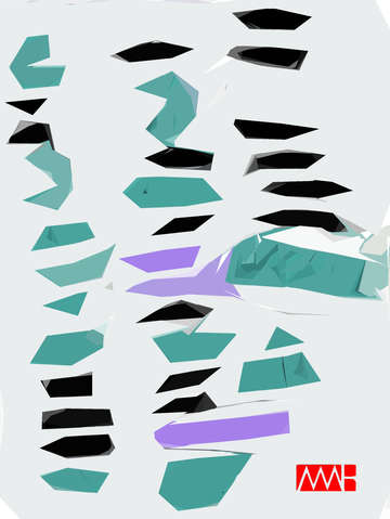 Green black and purple