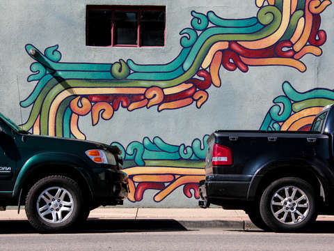 Colorful street parking