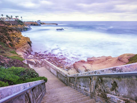 Down to shell beach
