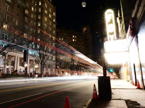 The bustle of the night