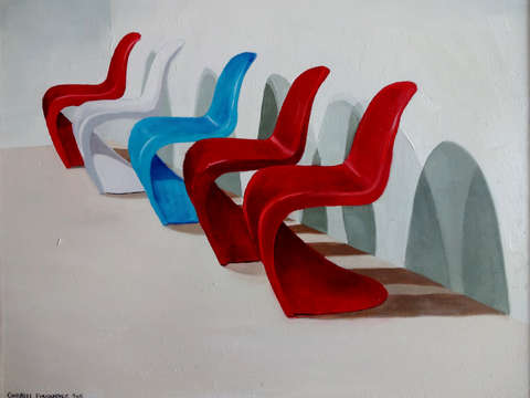 Four modern chairs