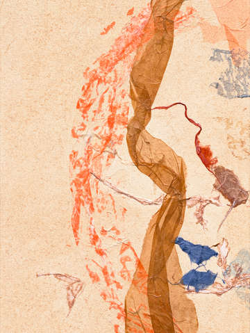 Flowing washi triptych panel 1