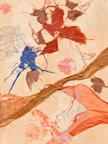 Flowing washi triptych panel2