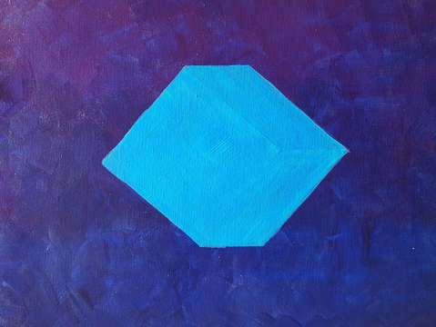 Blue cube