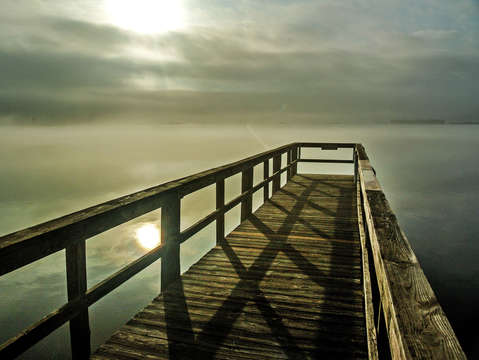Fog across lake shelby dsc 2237