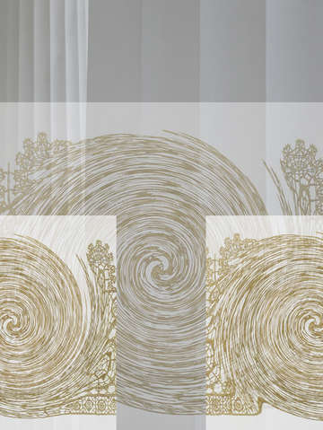 Golden lace swirls 01052