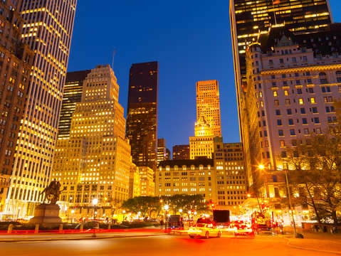 Central park south and the plaza hotel