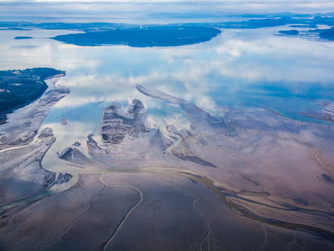 Skagit delta aerial