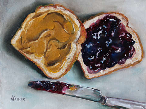 Peanut butter and jelly sandwich