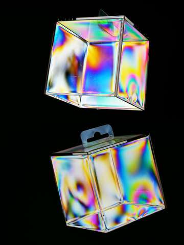 Colorful neocubism portrait