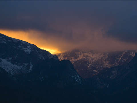 Stormy sunset