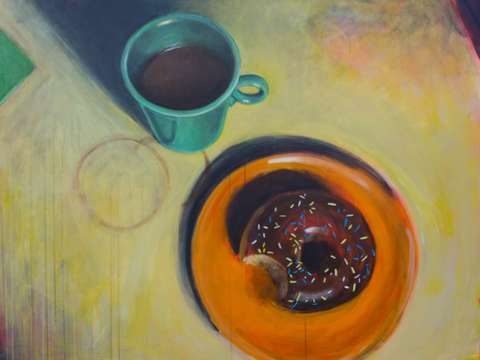 Coffee and donut