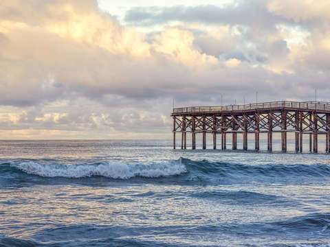 A mission beach winter