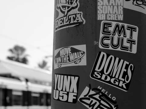 Sticker pole