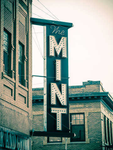 Vintage neon the mint