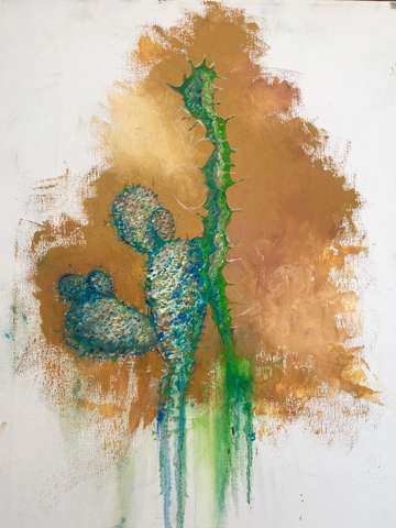 Prickly pear and euphorbia