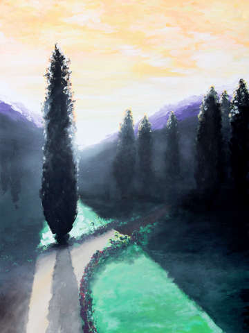 Mountain Pass Morning