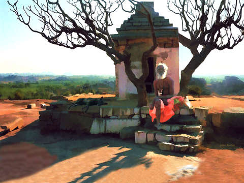 Sardu holy man and companion