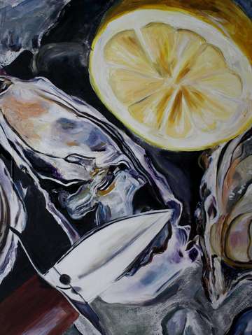 Oyster triptych right panel 2017