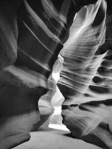Antelope canyon 1 bw version