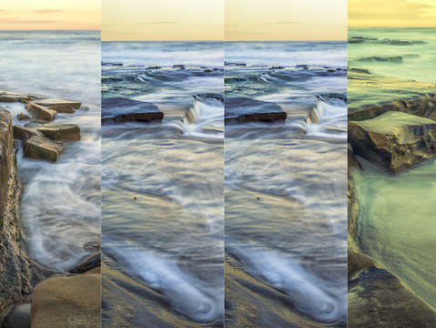 Rocky coast collage
