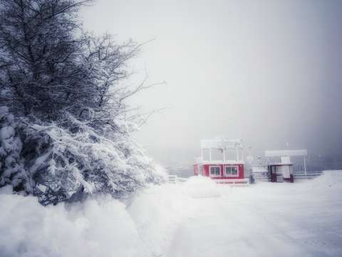 The red ticket booth