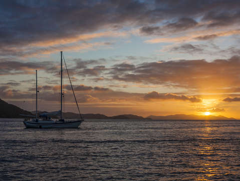 Sunset in bvi