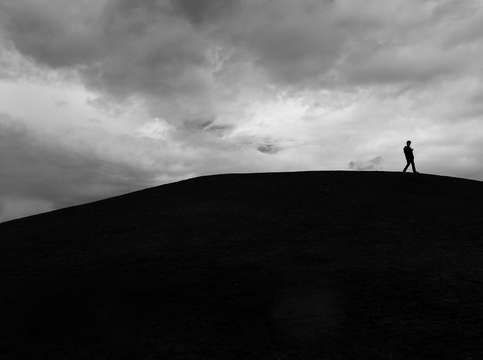 Alone on the hill
