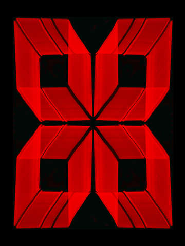 Red neon window lights 1