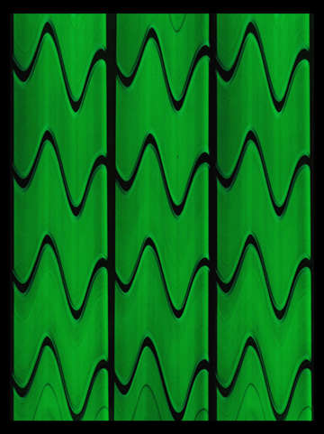 Green neon window lights 2