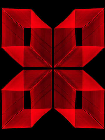 Red neon window lights 3