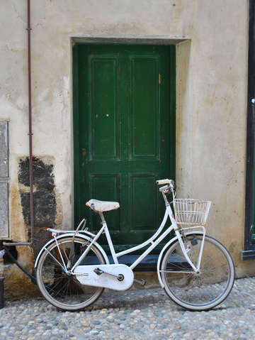 White bike