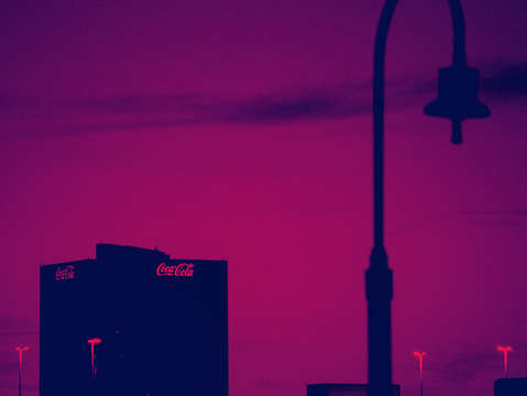 Cherry coke sky