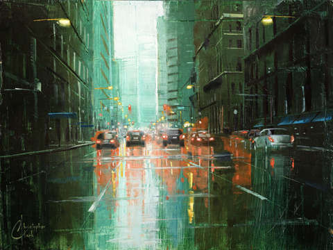 Rain in the city denver 17th and stout