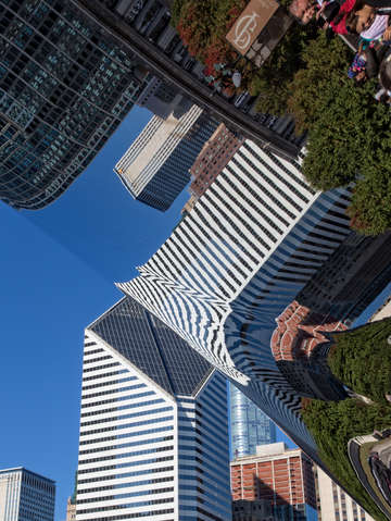 Crains building reflections