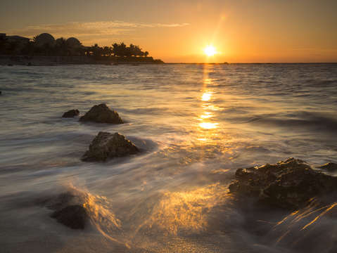 Mayan coastal sunrise