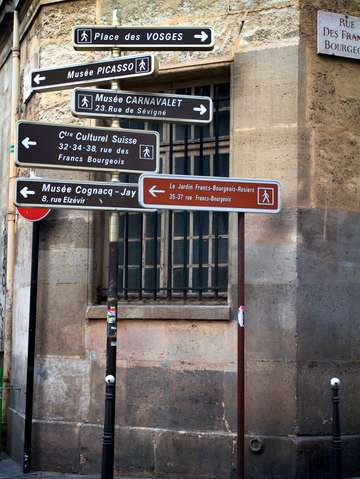 Paris street signs