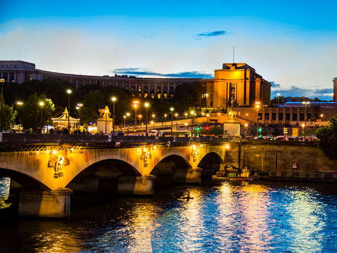 Trocadero at night